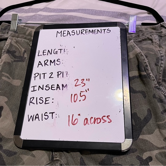 AMO Slouch Trouser Camo Spring Pants Jeans Crop High Rise Womens Size 30 - Picture 7 of 10